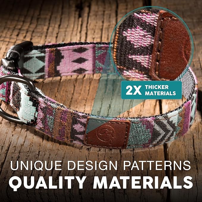Embark Adventure Dog Collar – Stylish & Durable Nylon Dog Collars for Small Dogs, Comfortable Pet Collar, Small Dog Collars for Male & Female Dogs with Strong Buckles. Adjustable Small Dog Collars