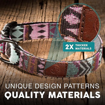 Embark Adventure Dog Collar – Stylish & Durable Nylon Dog Collars for Small Dogs, Comfortable Pet Collar, Small Dog Collars for Male & Female Dogs with Strong Buckles. Adjustable Small Dog Collars
