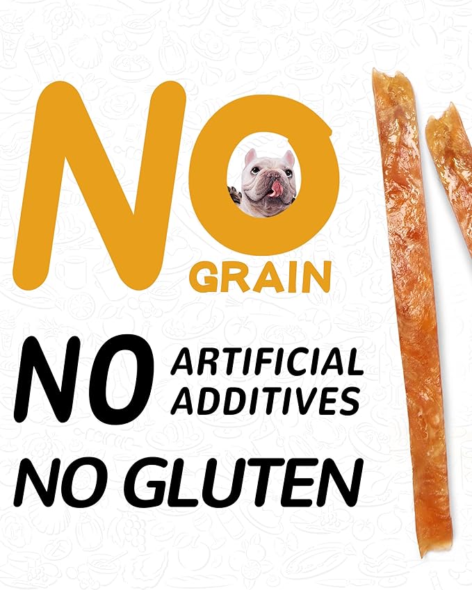 PAWUP Chicken Jerky Strips Dog Treats, Low Fat High Protein, Natural Chicken Dog Jerky, Training Treats for Small & Medium Dogs, 12.5 oz