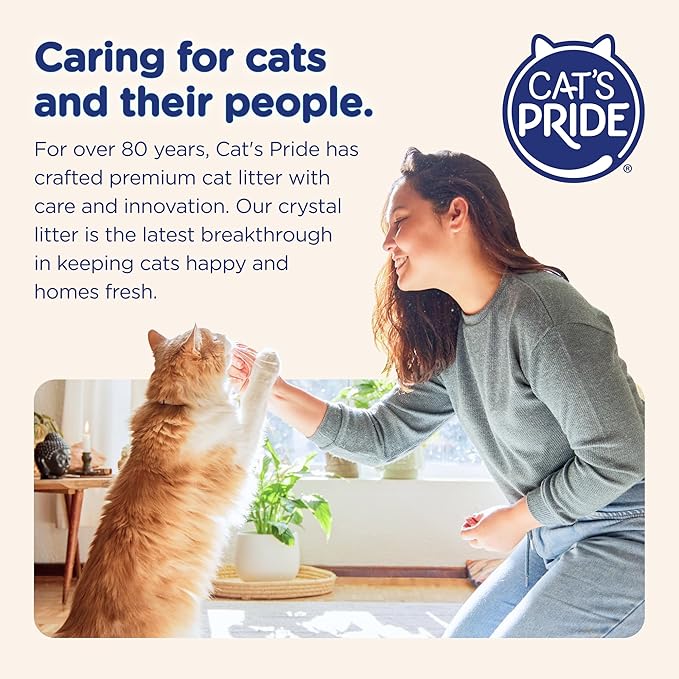 Ultra Micro Crystals Cat Litter - 99.9% Dust Free, Soft on Paws, Fragrance Free - 5 Lbs.