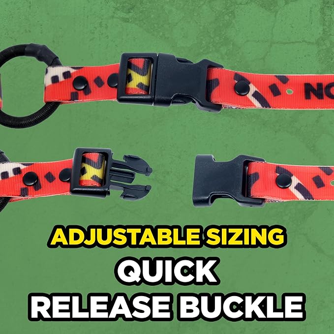 Dogtra Tom Davis Quick Release 3/4" Inch Strap with Buckle Waterproof Biothane for Remote Training E-Collar Easy Adjustable Comfortable for 280C 2.0 Receiver 28" - Red