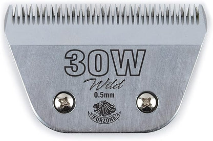 FURZONE Detachable Blade - Size 30W Wide Blade 1/50", Made of Extra Durable Japanese Steel, Compatible with Most Andis, Oster, Wahl A5 Clippers