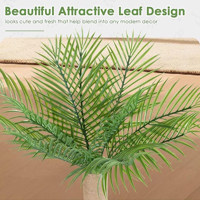 Cat Scratching Post, 35 Inch Tall Cat Scratcher Cat Tree Tower with Hanging Ball for Indoor Cats Adults,Areca Palm Sisal Rope Kitten Scratch with Interactive Mouse Cat Toy