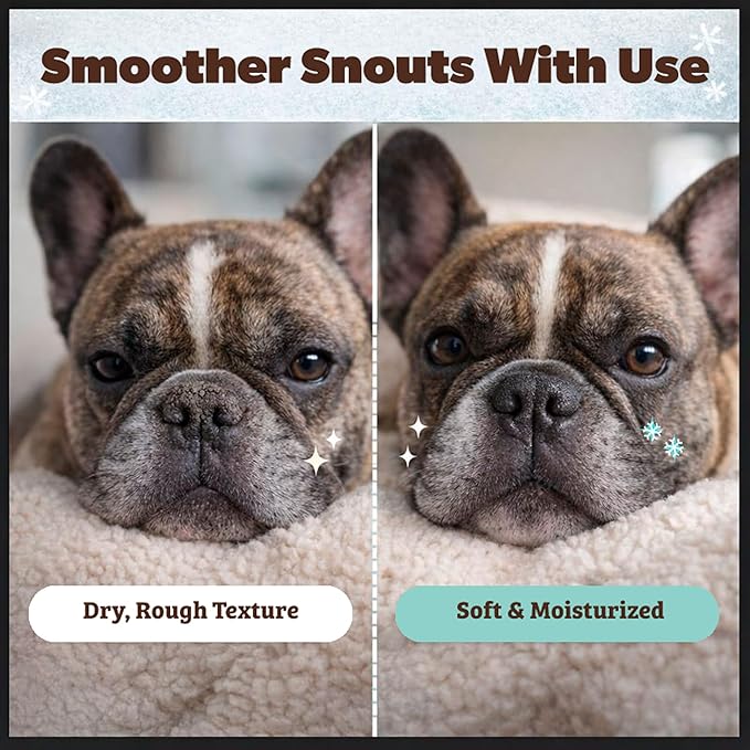 Natural Dog Company Snout Soother Balm – Dog Nose Balm for Dry Cracked Snouts, Moisturizing Winter Nose Care with Coconut Oil & Shea Butter, Lick Safe Dog Snout Balm for All Breeds, 1 oz Tin