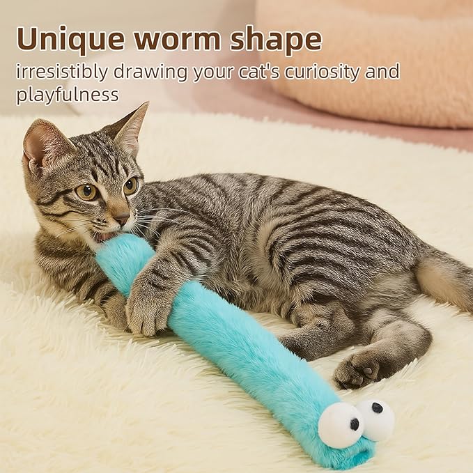 Gochanmon Cat Toys Pillows,3 Pack, Catnip Inside,Soft and Durable Kick Sticks with Crinkle Sound, Interactive Indoor Kitten Play and Exercise Toy 12.5 Inches