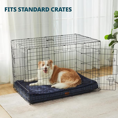 LIORCE Memory Foam XL Dog Bed - 4” Thick Orthopedic Beds for Extra Large Dogs - Waterproof Dog Bed with Removable Washable Cover & Wrap-Around Zipper - Ultimate Comfort and Easy Maintenance
