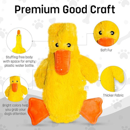 FGA MARKETPLACE Pack of 7 Flat NO Stuffing NO Squeak Plush Dog Toys, Funny Style Will Entertain Your Pet for Hours, Recommended for Small and Medium Dog 21 INCH Long