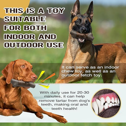 TLKNG Large Size Indestructible Squeaky Dog Chew Toy for Medium/Large Aggressive Chewers Breed Dogs Durable Squeak Bone Teething Crate Toys Indoor/Outdoor