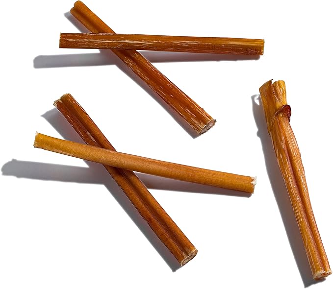 Jack&Pup 6 Inch Thin Bully Sticks for Small Dogs (10 Pack) Natural Dog Chews, Bully Sticks for Puppies, Senior Dogs