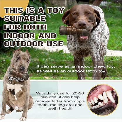 Large Size Indestructible Squeaky Dog Chew Toy for Medium/Large Aggressive Chewers Breed Dogs Durable Squeak Bone Teething Crate Toys
