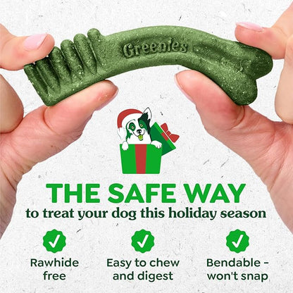 Greenies Veterinarian-Recommended, Limited-Edition Natural Dental Dog Treats Large Size, Gingerbread Flavor, 6 oz. Pack, 4 Count