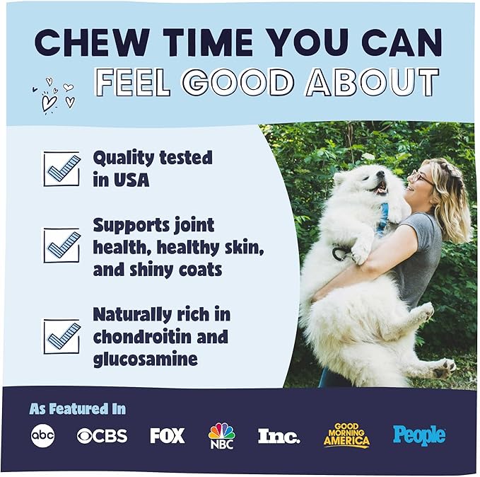 Pawstruck 2-in-1 Collagen Wrapped Jerky Natural Treats for Dogs - 5 Medium Rolls - Limited Ingredient Grain Free for Small, Medium, and Large Dogs