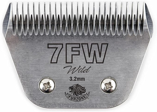 FURZONE 7FW 1/8" - 7F Wide Blade for Dog Grooming, Made of Extra Durable Japanese Steel, Compatible with Most Andis, Oster, Wahl A5 Clippers
