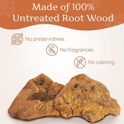 Wildfang® Briar Wood Chewing Root, XL - Splinter Free Wood Dog Chew Toys for Aggressive Chewer, Odorless Natural Teething Toys Dogs Dental Health, Healthy Gums (for Dogs 99-132 lbs), Pack of 1