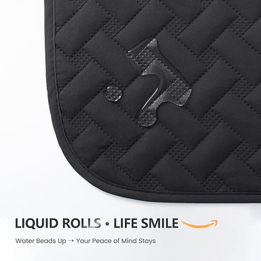 gogobunny 100% Double Sided Waterproof Dog Blanket Soft Pet Bed Cover Reversible Protect Furniture Couch Sofa Car for Puppy Cat (Dark Charcoal/Light Charcoal, 30x70 Inch (Pack of 1))