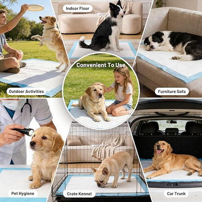 ZOMISIA Health Monitoring Puppy Pee Pads for Dogs 22" x 22" - 7 Color Changing Pee Pads with pH Indicator + 43 Dog Potty Training Pad, Odor-Control, Super Absorbent & Leak-Proof, 50 Count