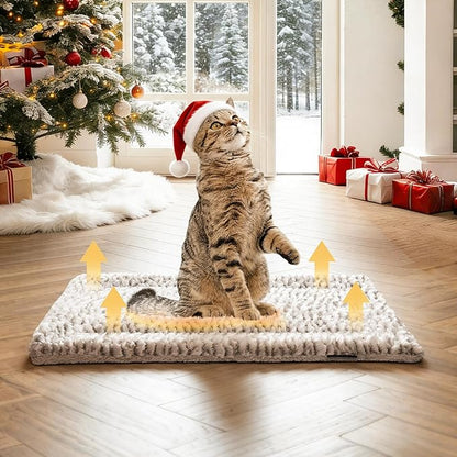 Self Heating Cat Pad Self Warming Cat Bed 22" x 17" Thermal Mat Extra Warm Pet Mat for Outdoor and Indoor Large Kittens Small Puppy Pets