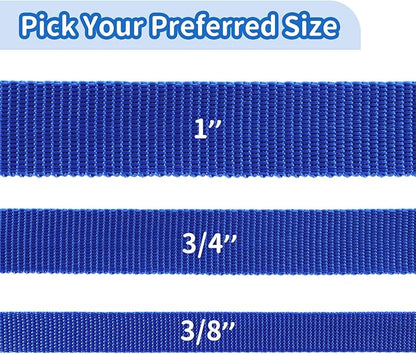 HIKISS Long Dog Leash Obedience Recall Training Agility Lead with Thickening Material for Large Dog - 15ft 20ft 30ft 50ft 100ft Training Leash(Blue 100ft)