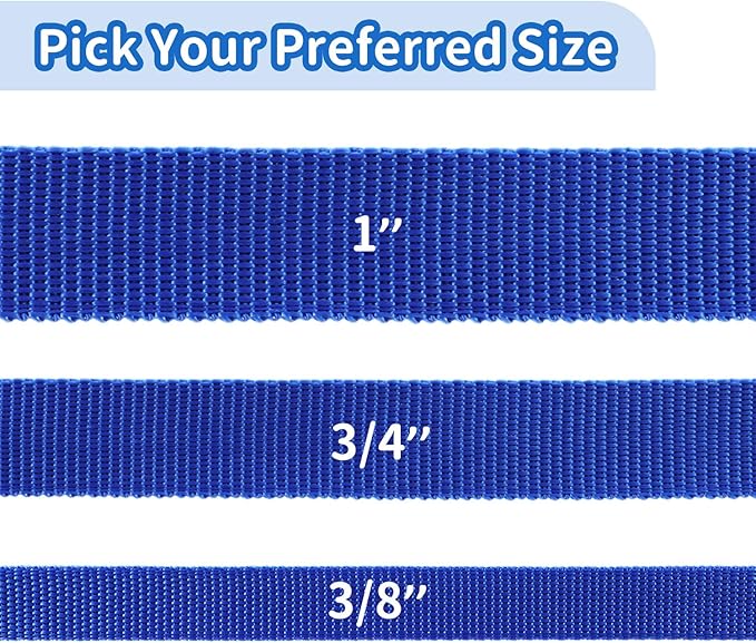 HIKISS Long Dog Leash Obedience Recall Training Agility Lead with Thickening Material for Large Dog - 15ft 20ft 30ft 50ft 100ft Training Leash(Blue 50ft)
