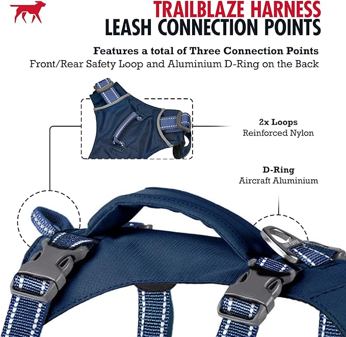 Tuff Pupper Escape Proof Dog Harness for Small Dogs | No Pull Lightweight Adjustable Harness | No Escape Multifunctional Outdoor Pet Gear | Strong Durable Breathable | Secure Comfortable Fit