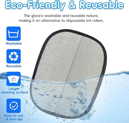 YOSEPATI Thickened Ectrostatic Pet Hair Removal Glove, Magic Brush Pet Hair Remover Tool for Cat & Dog, Upgraded Reusable Pet Hair Gloves for Couch, Clothing, Carpet & Car Seat, Cat Grooming Gloves