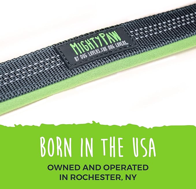 Mighty Paw Ultra Soft Dog Collar - All-Metal Adjustable Buckle for Large and Small Dogs - Super Soft Neoprene Padding for Ultimate Comfort - Heavy-Duty Hardware for Long Lasting Durability
