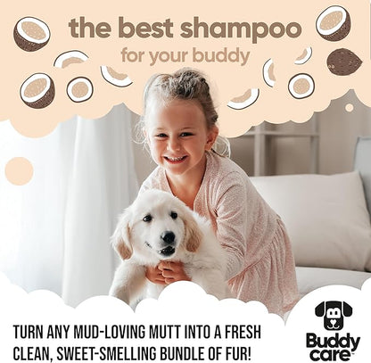 2in1 Dog Shampoo & Conditioner by Buddycare | Coconut Scented | with Aloe Vera and Pro Vitamin B5 (169.07oz)