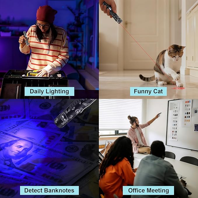 Interactive Cat Toys with 7 Adjustable Mode, Battery Level Display Screen,USB Rechargeable & Portable – Cat Toy for Indoor Cats,Training & Exercise Fun