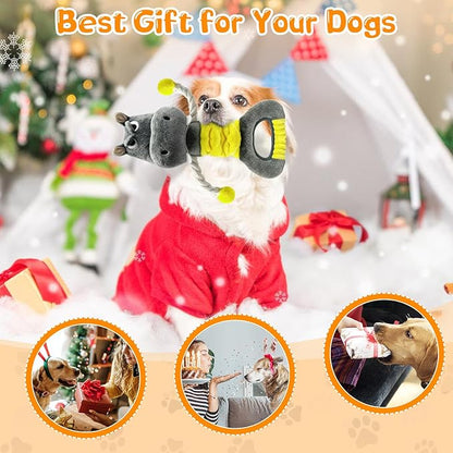 Fuufome Large Squeaky Plush Dog Toys for Small, Medium, and Large Dogs Daily Companionship, Training, Tug of War Puppy Toys to Keep Them Busy