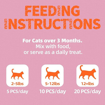 Just Try 16 OZ Shrimp Cat Treats - Grain Free, Crunchy Cat Snacks with Real Shrimp & Krill Oil for Cats, Omega-3 for Skin & Coat, Training Treats