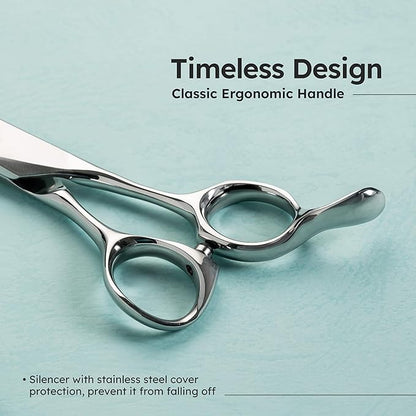 7” Dog Grooming Chunker Scissors – 42 Teeth, VG10 Japanese Steel User-Friendly Pet Thinning Shears | Matte Anti-Glare Finish | Lightweight, Ergonomic, Handcrafted | Thinning Rate 50% | K9 Shears