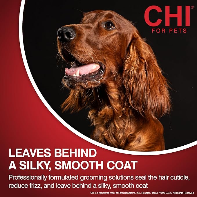 CHI for Dogs Detangling Finishing Spray - Best Leave-In Solution for Tangles and Knots - Dog Grooming Mist for Puppies and Adults - Sulfate and Paraben Free - Made in USA, 10 Fl Oz
