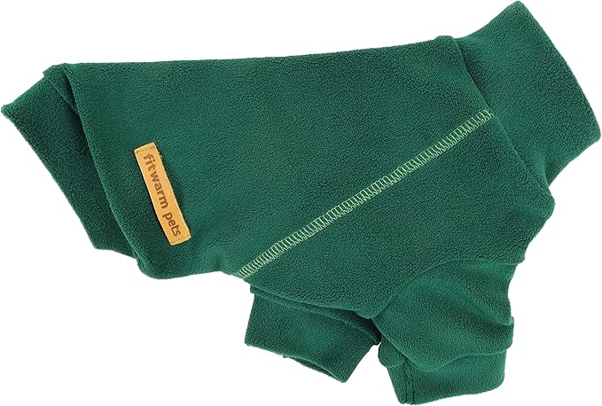 Fitwarm 3 Pack Fleece Sweater, Turtleneck Sweatshirt, Winter Clothes for Small Dogs & Cats, Pet Pullover Jumper, Cat Apparel, Dark Green, Teal Green, Olive Green, XS