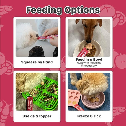 Choolip Squeeze Vita Stick Lickable Cat and Dog Treats, 49-Count Heart Support Variety Pack, Salmon and Tuna with CoQ10, L-Carnitine and Taurine
