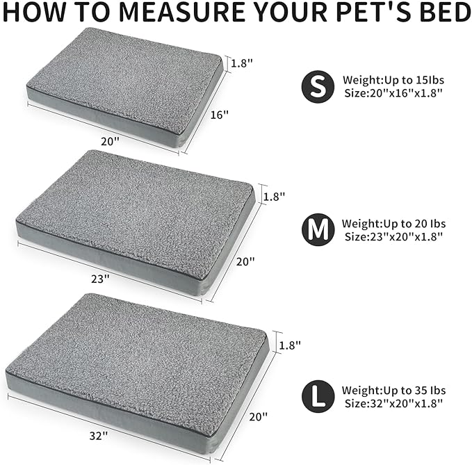 AUPETEK Heated Pet Beds for Indoor/Outdoor Cat & Dog Orthopedic Foam Warming Cat Beds Auto Temperature Control, Washable Cover with Waterproof Liner Thermo Kitty Electric Heating Bed