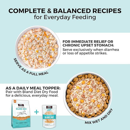 KOHA Pet Limited Ingredient Bland Diet for Dogs Value Pack, Chicken and White Rice Recipe Sensitive Stomach Wet Dog Food, Gentle Formula Easy to Digest Bland Diet Dog Food, Pack of 30
