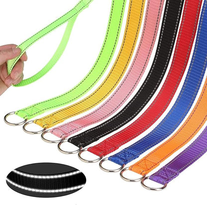 HOMIMP Reflective Slip Lead - 8 Pack 6 Ft No Pull Dog Leash for Small to Large Dogs, Heavy Duty Width 1In