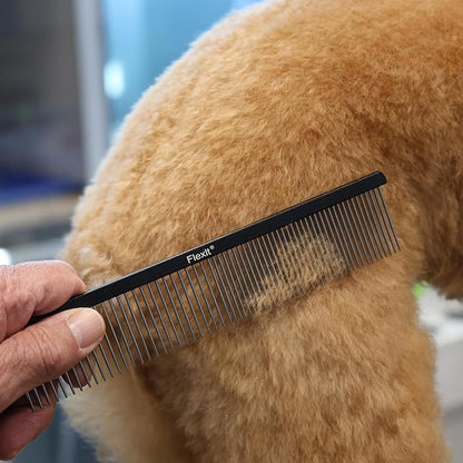 FlexIt Dog Grooming Comb - Perfect for Undercoat Deshedding, Undercoating & Finishing (Comb Only)