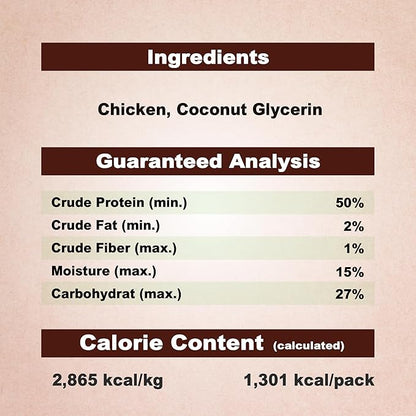 A Freschi srl Chicken Jerky Dog Treats, All Natural, High-Protein, Healthy & Easily Digestible, Grain-Free Puppy Chews, Human Grade Training & Rewards Dog Snacks, Chicken Chips, 16 oz Pack