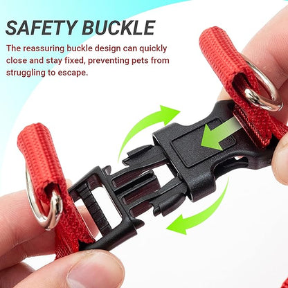 No Pull Dog Harness - Adjustable Step-in Harness & Leash Set for Small, Medium, Large Dogs - Escape Proof Soft Pet Harness for Walking, Training, Hiking, Outdoor Activities