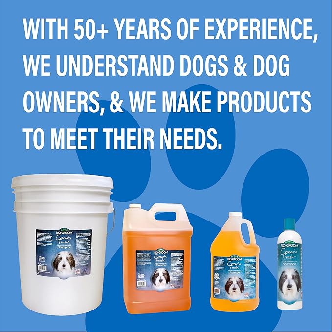 Bio-Groom Groom'n Fresh Dog Shampoo - Odor Eliminating, Dog Bathing Supplies, Puppy Wash, Cat Grooming Supplies, Cruelty-Free, Product Made in USA - 12 fl oz 1-Pack