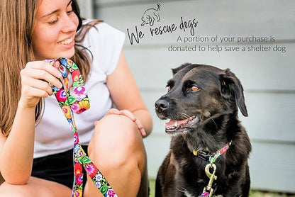 Lucky Love Dog - Adjustable Dog Collar with Easy Click Buckle for Large Ones, Durable, & Comfortable for Male & Female Dogs, Pet Collar for Puppies & Adult Dogs - Blackbird, Large