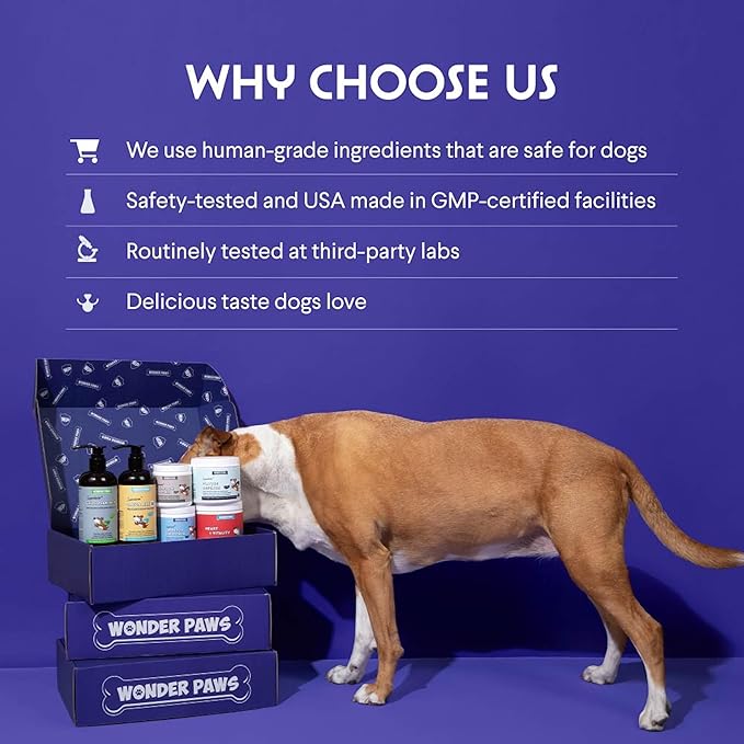 WONDER PAWS Organic Pumpkin for Dogs – with Apple, Sweet Potato & Enzymes – Supports Digestion, Stool & Gut Health – Use as Fiber Topper or Mix with Water for Pumpkin Puree