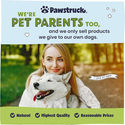 Pawstruck Natural 5-7” Beef Collagen Braids for Dogs – Long-Lasting Rawhide & Bully Stick Alternative, with Chondroitin & Glucosamine – 5 Pack