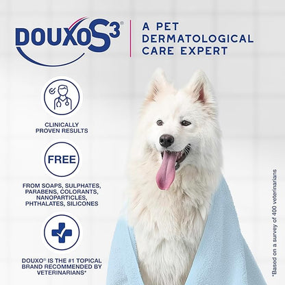 Douxo S3 Calm Mousse, Contains 0.75% Ophytrium, Soothing, For Itchy, Irritated or Allergic Skin, For Dogs and Cats, 5.1 fl. oz. (150mL)