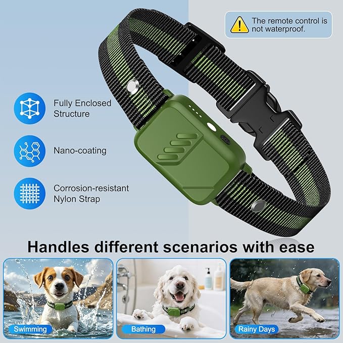 Ultimate Shock Collar for Dogs, 4500FT Dog Training Collar with Remote & IP68 Waterproof Electric Dog Collar with 3 Training Modes, Innovative Safer Light, Rechargeable E-Collar for All Breeds