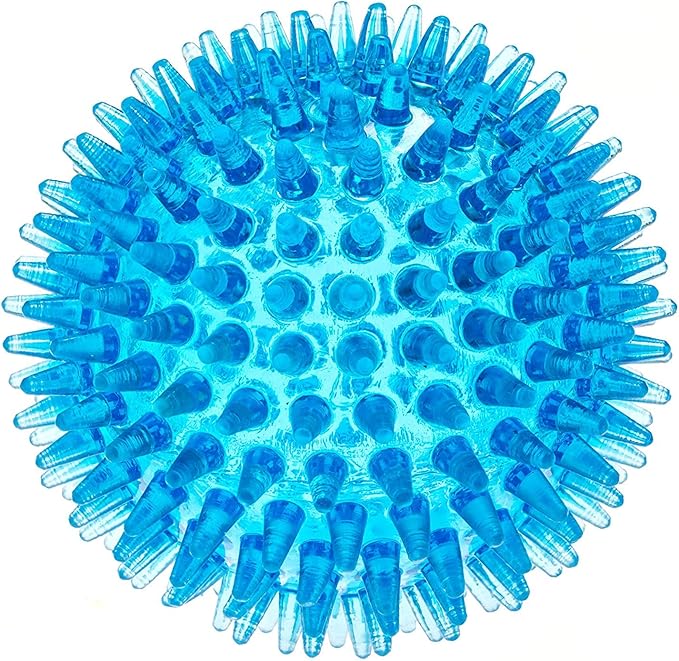 Spiky Ball and Bone for Small Dogs - Puppy Teething Toys Bone Dog Toy Set for Smart Newborn Pet - Doggy Interactive Chew Mini Dental