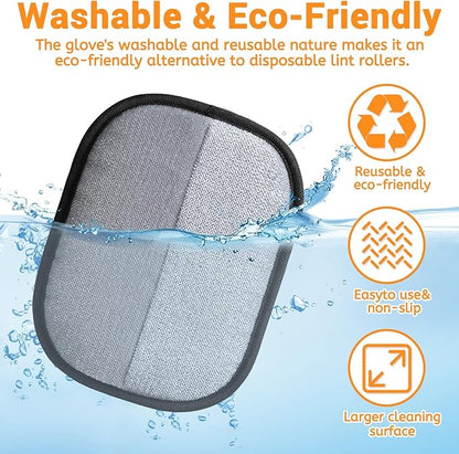 Electrostatic Pet Hair Remover Glove for Dogs &Cats, Reusable Cat Dog Magic Brush pet Hair, Suitable for Sofas, Clothing, Carpets, Curtains (1Pcs)