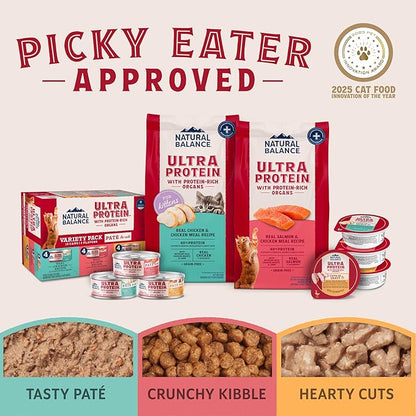Natural Balance Ultra Protein Dry Cat Food, Real Chicken & Chicken Meal Recipe with Protein-Rich Organs - 10 lbs.