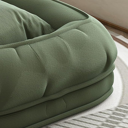 KEIKI Corduroy Human Size Dog Bed, Oversized Foldable Human Dog Bed for Adults and Pets, Adjustable Lounge Sofa Bed with Cushions, Giant Dog Bed for Humans, Green